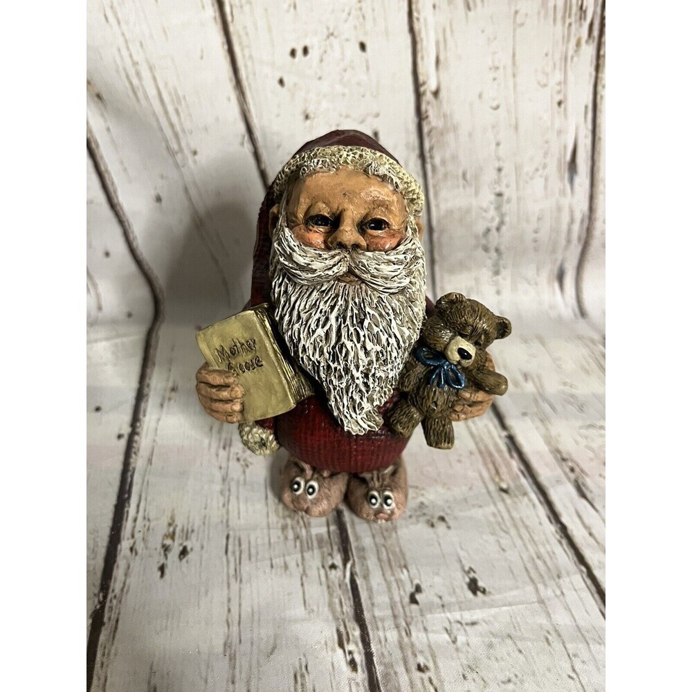 Janco Studio Bert Anderson Santa With Mother Goose Book Figurine